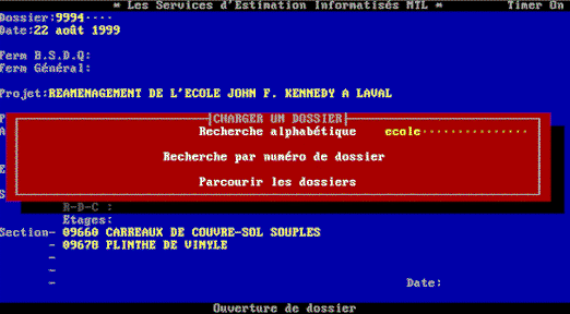 Logiciel d'estimation Mysoft