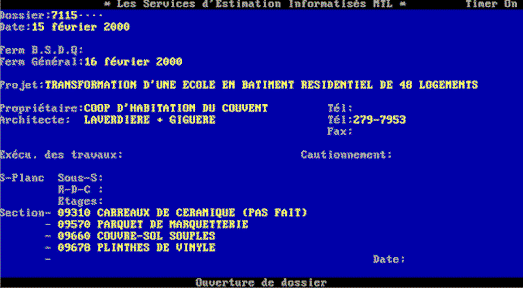 Logiciel d'estimation Mysoft